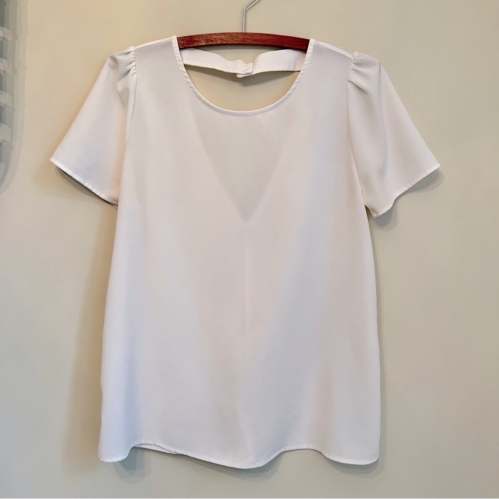 everly white blouse | small